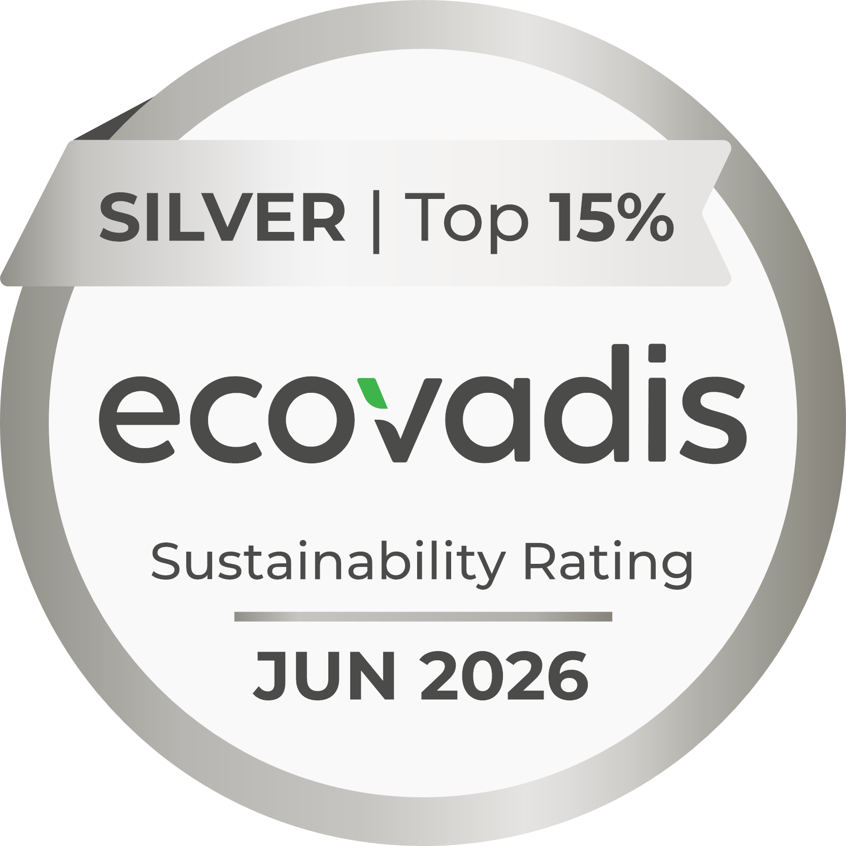 Médaille d'argent EcoVadis